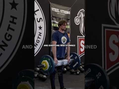 Rock Climber Breaks Strongman World Record #shorts #strength