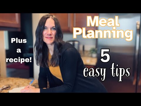 SIMPLE meal planning | 5 TIPS for SUCCESSFUL meal planning