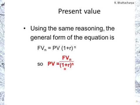 The Time Value of Money: introduction, part 2