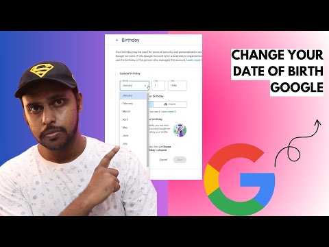 How to change your date of birth google | how to change date of birth on google