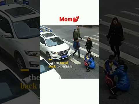 Son angry on car driver after hitting his mother