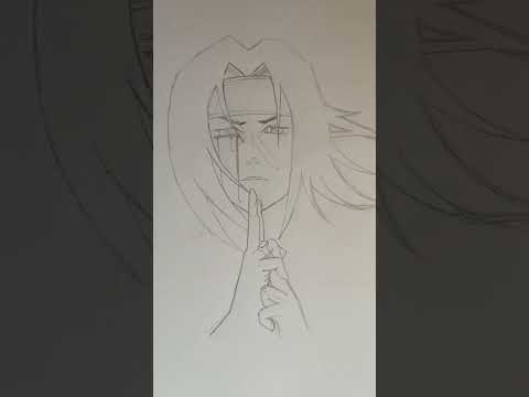 Itachi uchiha #drawing #art #anime #naruto #itachi #shorts #sketch