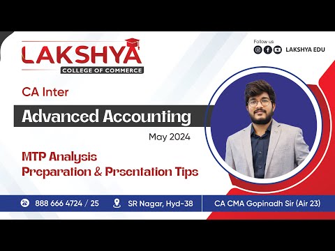 MTP ANALYSIS & EXAM TIPS || ADV ACCOUNTING || CA INTER MAY 2024 || BY CA CMA GOPINADH SIR(AIR23)