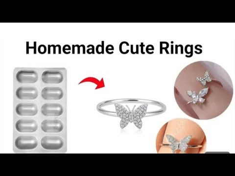 DIY Homemade Couple Love Rings 🥰😍/How to make rings from waste/Best ring ever!