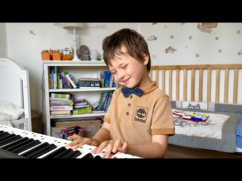 5-year-old FINDS JOY playing piano | Leo Protsenko