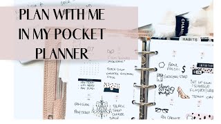 PLAN WITH ME IN MY POCKET PLANNER | FUNCTIONAL PLANNING | MINIMAL PLANNING