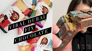 Making this viral Fix chocolate bar from Dubai