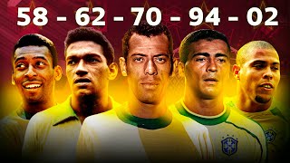 BRASIL PENTA: relembre os 5 títulos de Copa do Mundo ⭐⭐⭐⭐⭐