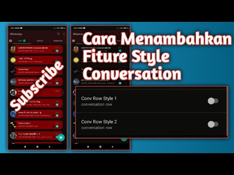 #2 Cara Menambahkan Fiture Style Conversation Di WhatsApp!