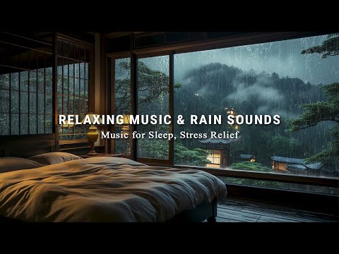 Relaxing Piano Music with Rain Falling Outside the Window - Music for Deep Sleep, Stress Relief