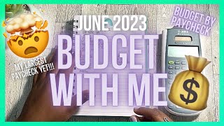 JUNE 2023 BUDGET WITH ME | BUDGET BY PAYCHECK | #budgetwithme