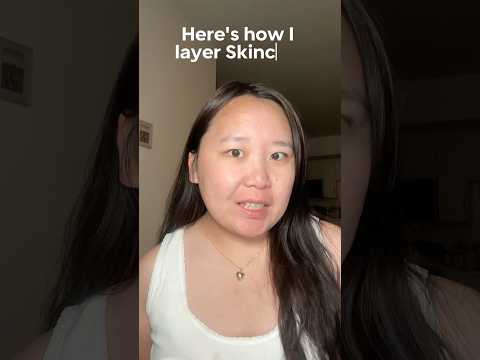 How I layer my Skincare #skincare #skincareroutine #layeringskincare #skincaretips