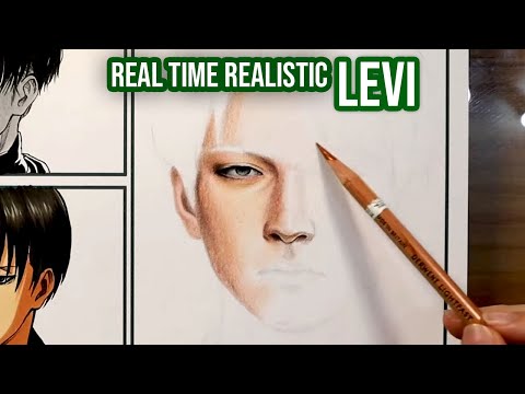 REAL TIME DRAWING REALISTIC LEVI ACKERMAN