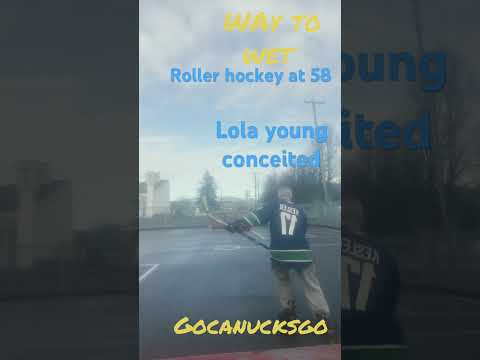 Vancouver Canucks go roller hockey at 58 #canucks #hockey #lolayoung#fitness #nhl #gocanucksgo #van