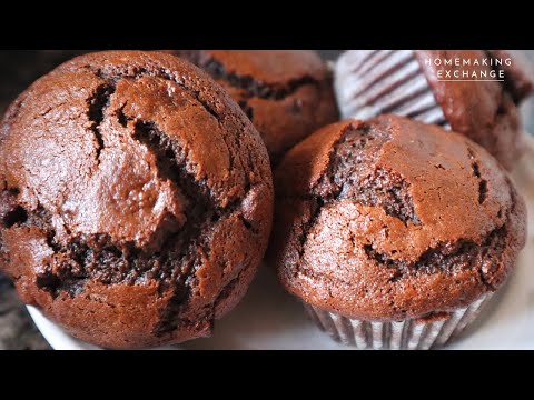 Double Chocolate Banana Muffins Recipe