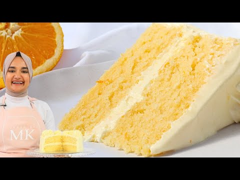 The most velvety soft ORANGE CAKE I've ever had