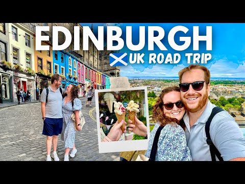 EDINBURGH VLOG! 🏴󠁧󠁢󠁳󠁣󠁴󠁿 Food Markets, Shopping, Castle & Scotland Museums 🚌 UK Road Trip Vlog 3 🇬🇧