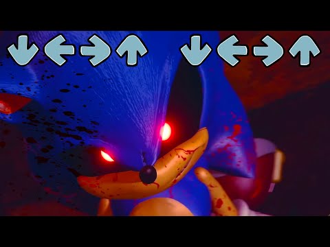 3D Sonic EXE Friday Night Funkin' be like KILLS Sonic - FNF