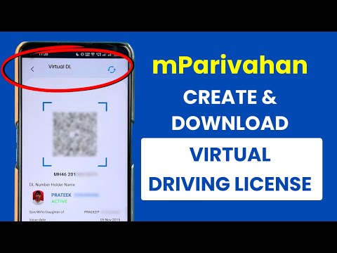 How to Create and Download Virtual Driving Licence Online in NextGen mParivahan Application?