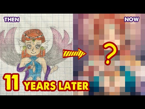 How Our Member Redraw Her Childhood Art Of Goddess - 11 YEARS LATER