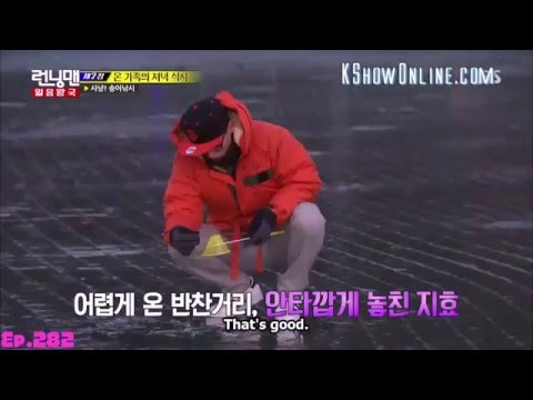 [ENG SUB] Running Man Yoo Jae Suk & Kwang Soo Caught a Fish