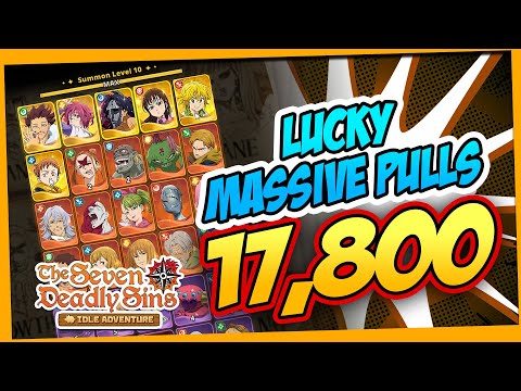 🔥LUCKY 17800 MASSIVE SUMMONS | SEVEN DEADLY SINS IDLE