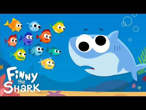 10 Little Fishies | Finny The Shark