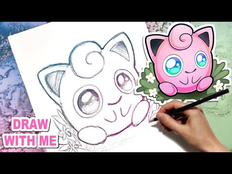 How to Draw Jigglypuff (Pencil) EASY Step by Step Art Lesson