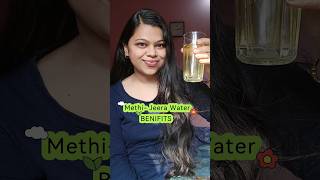 Overnight soaked methi jeera water ❤️💗 #detoxwater #weightloss #subscribe #shorts