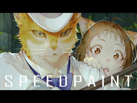 GHIBLI REDRAW (The Cat Returns) - Speedpaint by theCecile