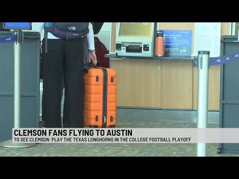 Clemson fans travel to Texas for first round in College Football Playoff