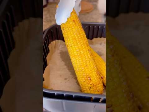 #airfried #corn on the cob 🌽 #easyquick #airfryercooking #tastyfood #shorts #foodshorts