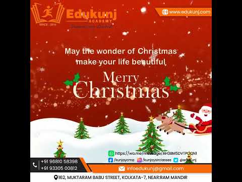 Greetings from EDUKUNJ ACADEMY   #christmas #christmasdecor #christmastree #christmastime