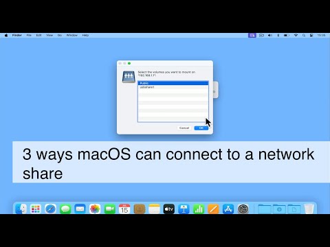 How to access a network share from an Apple Macintosh computer