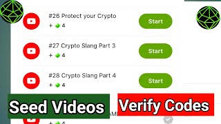 Seed video code | Seed verify code | Seeds Videos codes |Seed video code today