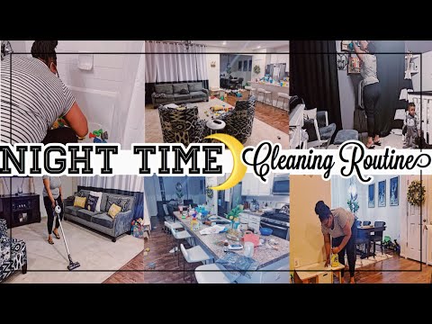 NIGHT TIME  CLEANING ROUTINE! 2.0| QUARANTINE CLEAN WITH ME | MIKA MARIE