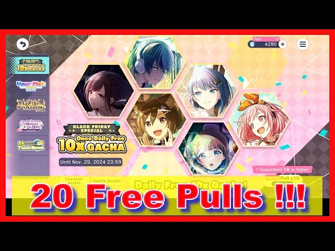 Colorful Stage! [EN] – "Black Friday Special ~ Once Daily Free 10x" Gacha - December/2024