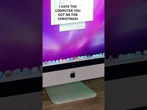 I hate the computer you got me for Christmas, the graphics card’s SHIT! #tech #retrotech #mac