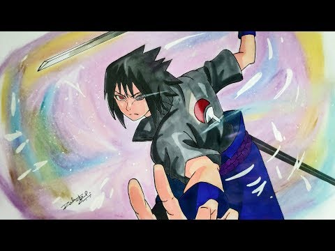 Drawing Sasuke Rinnegan - Naruto Shippuden