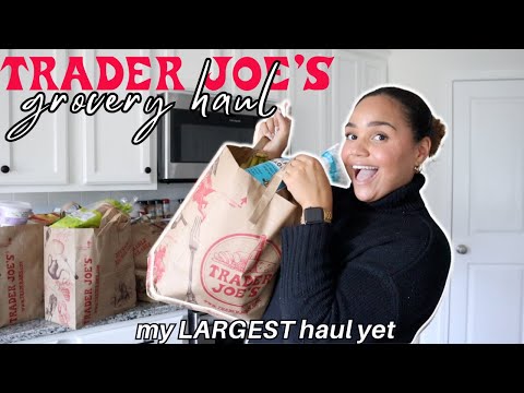 $250 TRADER JOE'S HAUL // Fall items, staple items + easy meal options *my LARGEST TJ's haul ever*