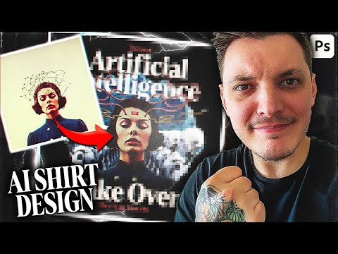 Take AI T-Shirt Designs To The Next Level! (Step-by-Step Photoshop Tutorial)