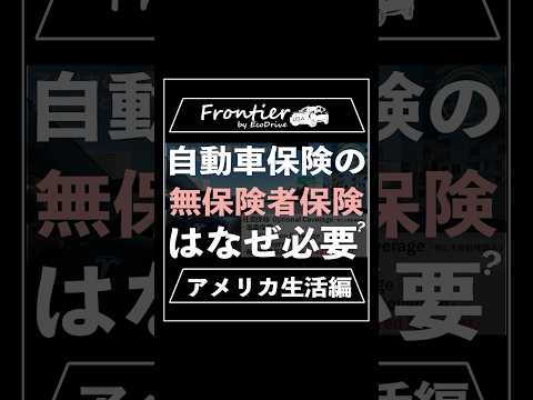 自動車保険の無保険者保険はなぜ必要？【アメリカ生活編】