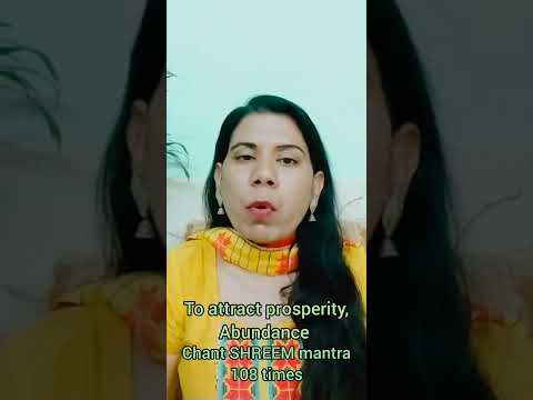 To attract prosperity and abundance chant SHREEM mantra 108 times times #shorts #shortviral