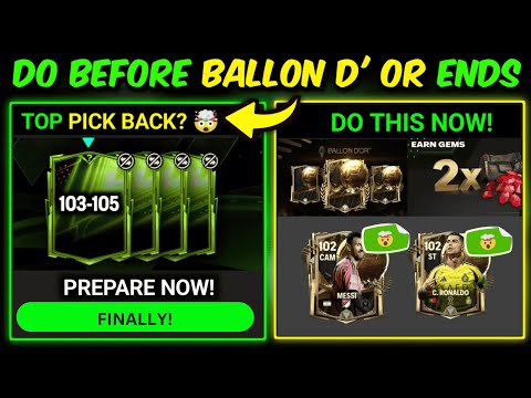 Everything U Must Do BEFORE BALLON D' OR Ends, New EXTRA Pick, Investment Tips| Mr. Believer