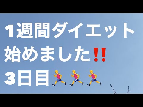 1週間ダイエット🏃‍♂️3日目☘️