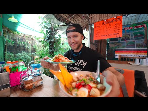 Phang Nga THAILAND Motorbike Tour / Traditional Thai Food in KHAO SOK