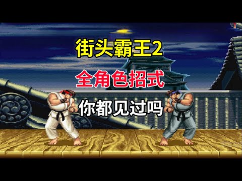 【街头霸王2】【Street Fighter II】全角色招式你都见过吗  一部游戏代表了一个时代