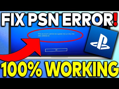 How To Fix PSN Error Code WS-44949-0 “This Account Cannot Be Signed Into On This Ps4” (2023)