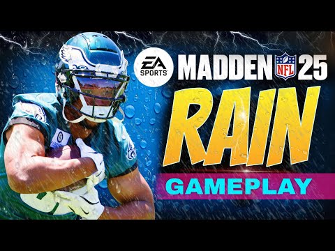 Madden 25 RAIN Gameplay! FULL GAME! Eagles vs Cowboys