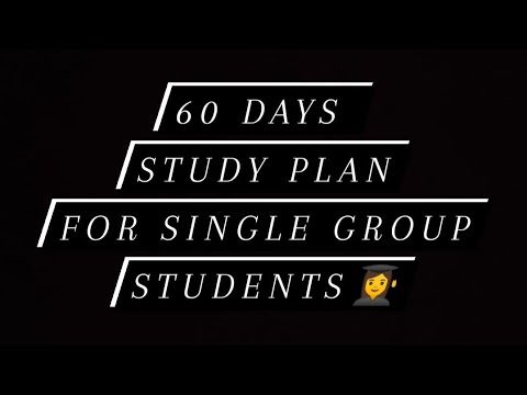 60 Days Study Plan For Single Group Students